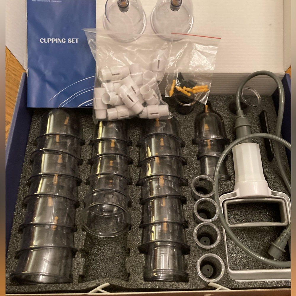 KingPavonini 32 Cups Cupping Therapy Set, Portable Vacuum Cupping